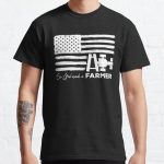 So God Made A Farmer, American flag, Tractor Classic T-Shirt RB0801 product Offical Saying Shirt Merch