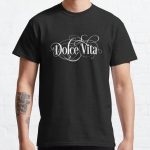 Dolce Vita - Sweet Life Italian - Sweet Beautiful Elegant Trendy Text T-Shirts And Gift Design Classic T-Shirt RB0701 product Offical Saying Shirt Merch