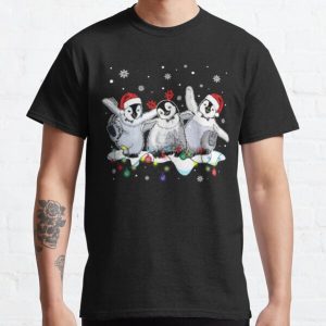 Best Christmas Light Santa Penguins Shirt Penguin Lovers Xmas Vacation T Shirt Classic T-Shirt RB0701 product Offical Saying Shirt Merch