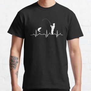 Fishing Heartbeat Classic T-Shirt RB0701 product Offical Saying Shirt Merch