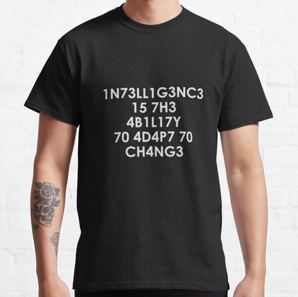 Intelligence Classic T-Shirt RB0801 product Offical Saying Shirt Merch