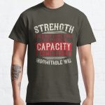 Strength does not come from the physical capacity. It comes from an indomitable will Classic T-Shirt RB0701 product Offical Saying Shirt Merch