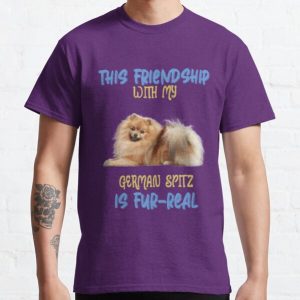 This Friendship With My German Spitz is Fur-Real Classic T-Shirt RB0701 product Offical Saying Shirt Merch