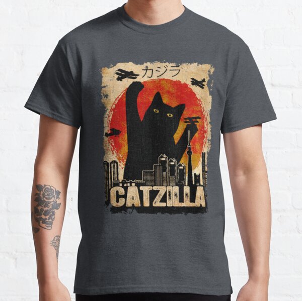 Vintage Catzilla Funny Black Cat   Premium  | Love Cat T-Shirt Classic T-Shirt RB0801 product Offical Saying Shirt Merch