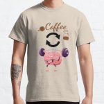 Coffee refreshes my brain, Funny Mom Shirt, Mom Shirts With Sayings, Mom Coffee Shirt, Cute Mom Shirts, Gift For Mom, Cute Mom Gifts  Classic T-Shirt RB0701 product Offical Saying Shirt Merch