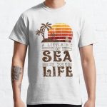 A little bit sea in your Life Ocean Gift Classic T-Shirt RB0701 product Offical Saying Shirt Merch